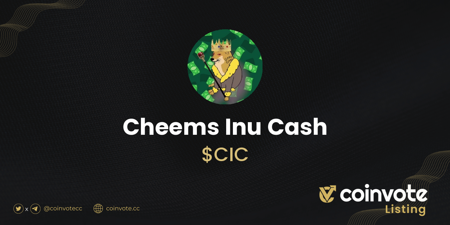 Cheems Inu Cash (CIC) price today, chart, market cap & news | Coinvote