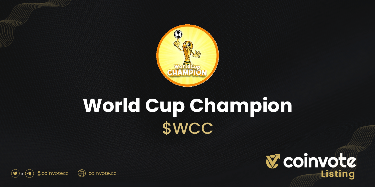 World Cup Champion (WCC) price today, chart, market cap & news | Coinvote
