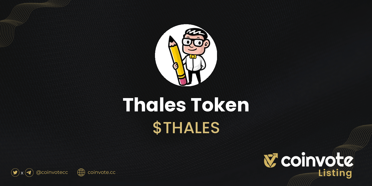 Thales Token (THALES) price today, chart, market cap & news | Coinvote