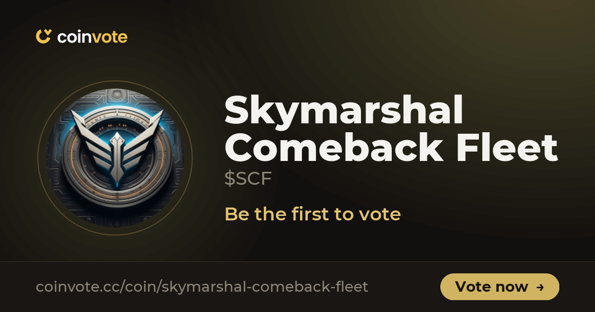 Scf Coin Skymarshal Comeback Fleet (SCF): Early Gem Signals, Chart & Community ...